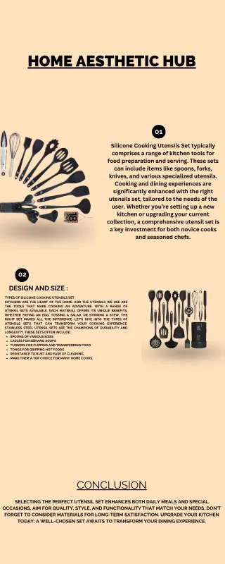 Silicone Cooking Utensils Set