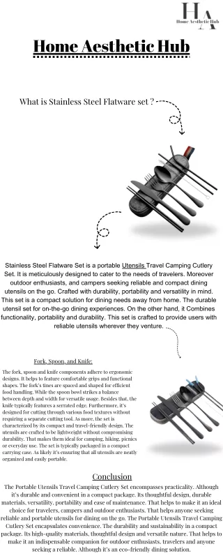 Stainless Steel Flatware