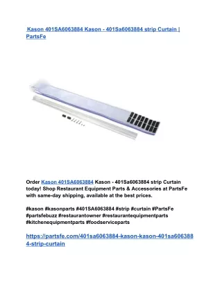 Kason 401SA6063884 Kason - 401Sa6063884 strip Curtain _ PartsFe