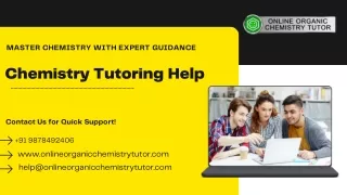 Conquer Chemistry Challenges with Our Tutoring Experts