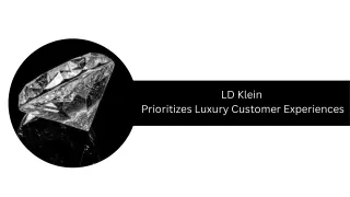 LD Klein - Prioritizes Luxury Customer Experiences