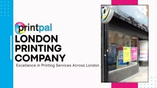 London Printing Company Excellence in Printing Services