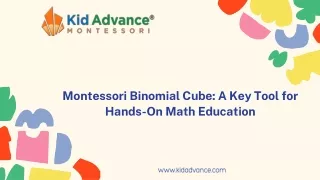 Montessori Binomial Cube A Key Tool for Hands-On Math Education