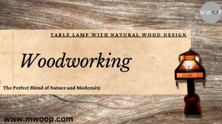Stylish Table Lamp with Natural Wood Design – Perfect for Any Room
