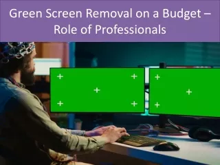 Green Screen Removal on a Budget – Role of Professionals