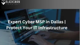 Expert Cyber MSP in Dallas  Protect Your IT Infrastructure