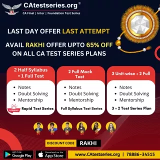 Only 19 Days Left CA Mock Test Series - Join CA Test Series' Special Revision