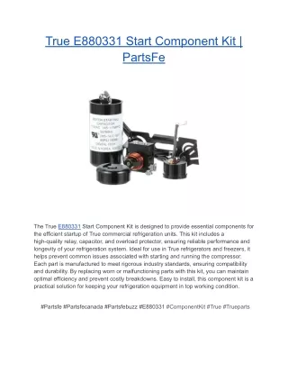 True E880331 Start Component Kit _ PartsFe
