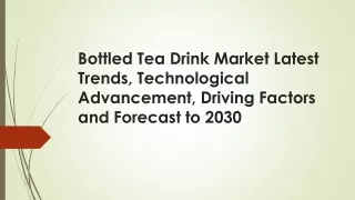 Bottled Tea Drink Market
