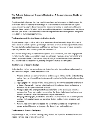 "Mastering Graphic Design: Tips, Tools, and Trends for 2024"
