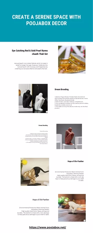 Create a Serene Space with PoojaBox Decor
