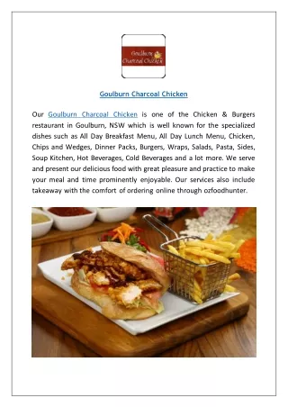 Get $7 Off- Goulburn Charcoal Chicken Restaurant Menu