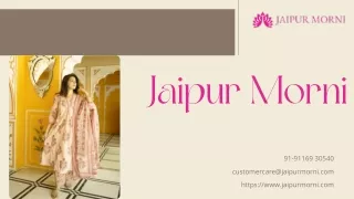 Discover Exquisite Suit with Jaipuri Dupatta Collection at JaipurMorni