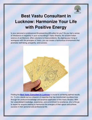 Best Vastu Consultant in Lucknow