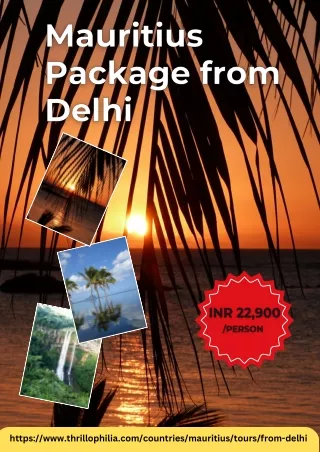 Mauritius Package from Delhi