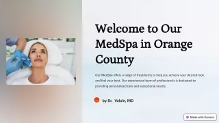 Discover Premier Services at Medspa Orange County