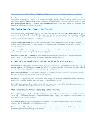 Cloud Computing Solutions