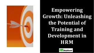 HR Training and Development