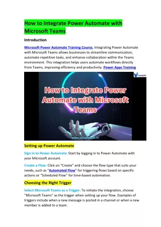 Power Apps Online Training | Microsoft Power Automate Training Course