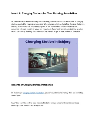 Charging Station Installation