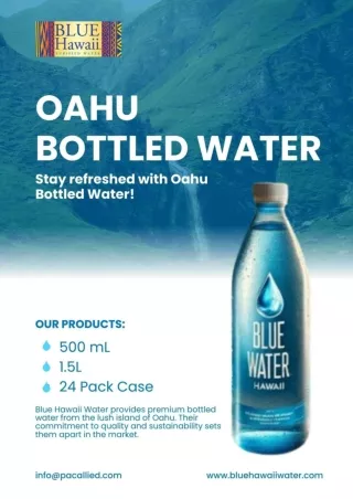 Oahu Bottled Water