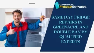 Same Day Fridge Repairs in Greenacre and Double Bay by Qualified Experts