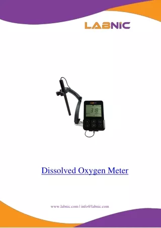Dissolved Oxygen Meter 0.001