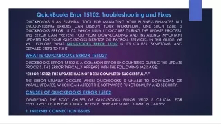 Fix QuickBooks Error 15102 Fast