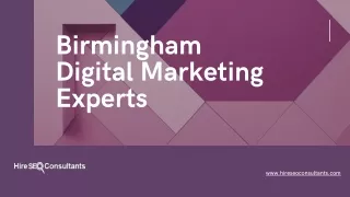 Birmingham Digital Marketing Experts