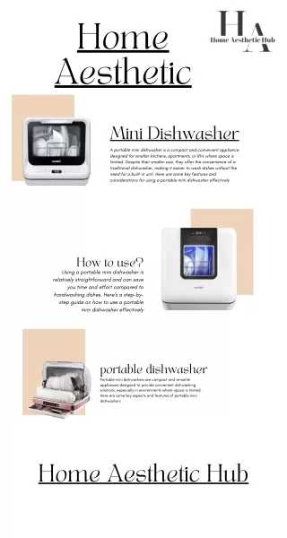 Portable Mini Dishwasher