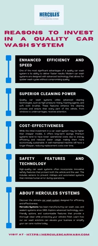 Reasons to Invest in a Quality Car Wash System