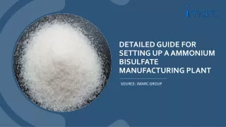Detailed Report On Ammonium Bisulfate Manufacturing Unit PDF