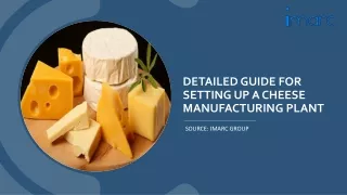Setting Up a Cheese Manufacturing Unit PDF