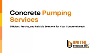 Concrete Pumping Services