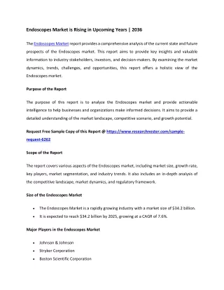 Endoscopes Market