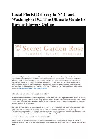 Secret Garden Rose Same Day Flower Delivery
