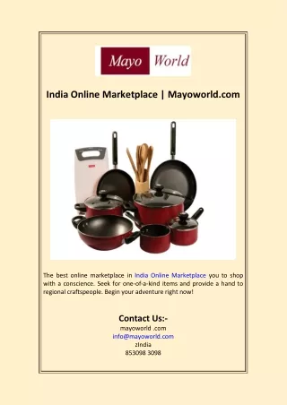 India Online Marketplace  Mayoworld.com