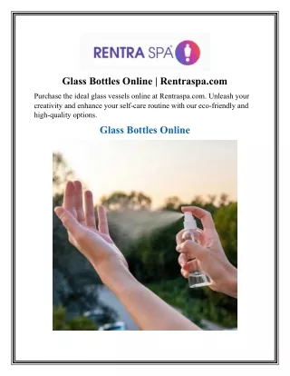 Glass Bottles Online   Rentraspa