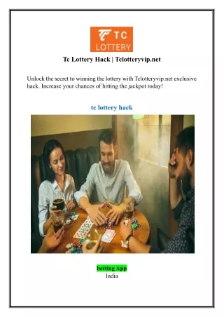 Tc Lottery Hack | Tclotteryvip.net