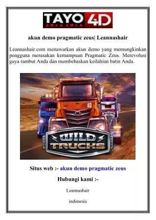 akun demo pragmatic zeus  Leannashair