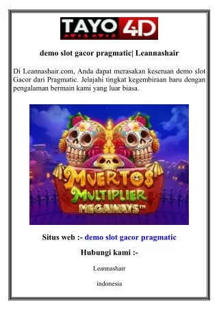 demo slot gacor pragmatic  Leannashair