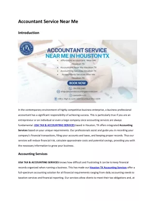 Accountant Service Near Me