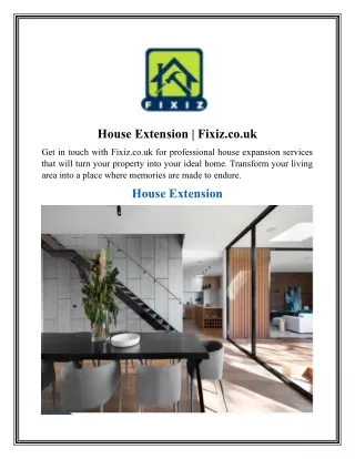House Extension   Fixiz.co.uk