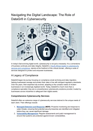 Navigating the Digital Landscape_ The Role of DataGr8 in Cybersecurity