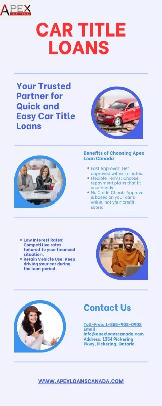 Apex Loan Canada: Your Trusted Partner for Quick and Easy Car Title Loans