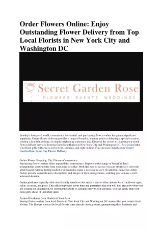Secret Garden Rose - florist flower delivery