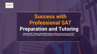 Success with Professional SAT Preparation and Tutoring