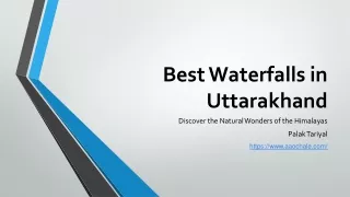 Best Waterfalls in Uttarakhands