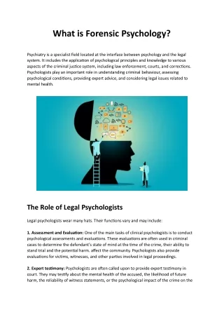 What is Forensic Psychology