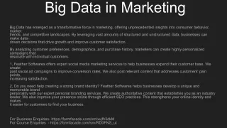 Big Data in Marketing